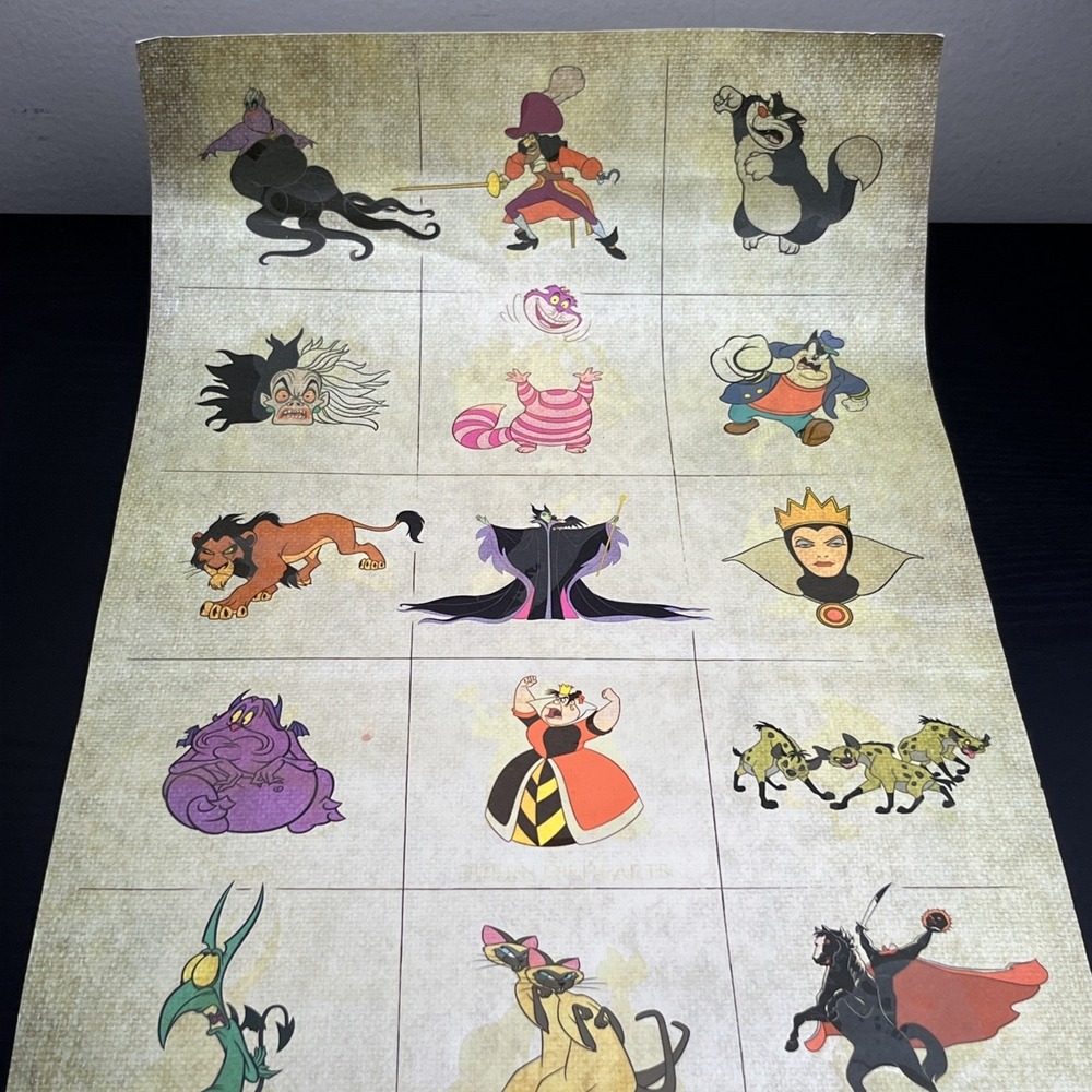 Disney Parks Villains Glow In The Dark Headless Horseman Lithograph Poster Rare